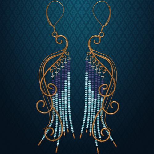 Peacock Earrings preview image